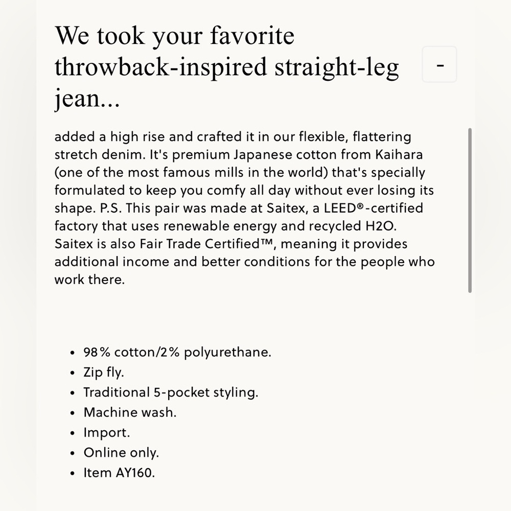 J.Crew vintage straight Jean - Size 27 - Picture 6 of 7